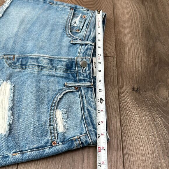 GRLFRND Cindy Button-Fly Distressed Blue Jean Cut Off‎ Shorts Size 28 - Picture 5 of 13